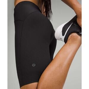 Lululemon SenseKnit Running High Rise Short 10" Shorts Size 2 Black